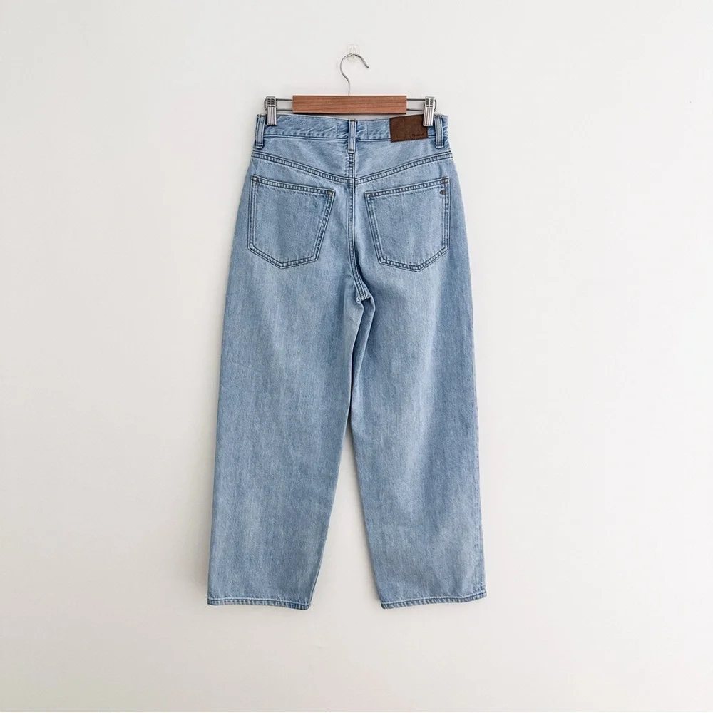 Madewell The Perfect Vintage Wide-Leg Crop Jean Light Wash - Picture 7 of 10